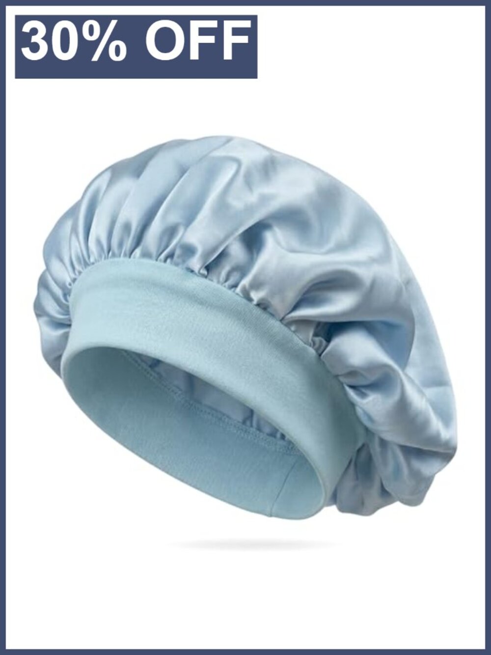 100% Mulberry Silk Double Layer Bonnet for Women Sleeping Cap Non-Slip